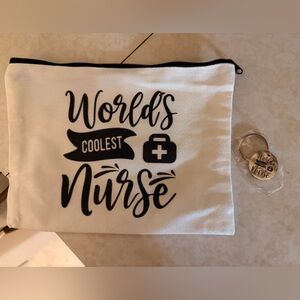 World's Coolest Nurse Pouch and Keychain Set